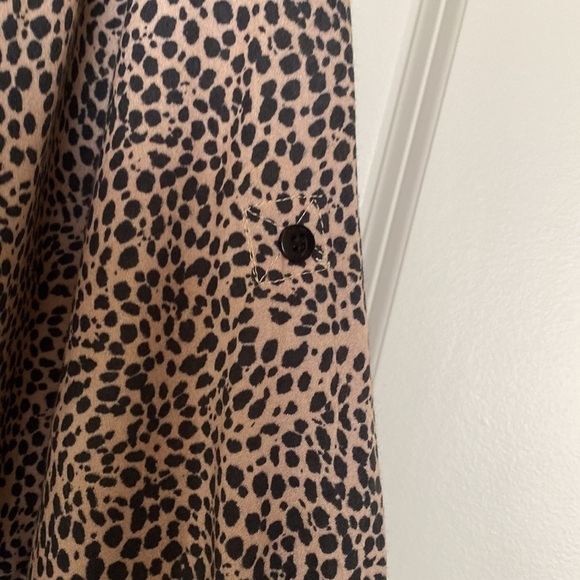 TOLANI Womens L Tunic Blouse Roll Tab Sleeve Button down Shirt Top Artsy Boho - Picture 5 of 8